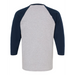 Rear view of the Raglan Three-Quarter Sleeve Baseball T-Shirt - 