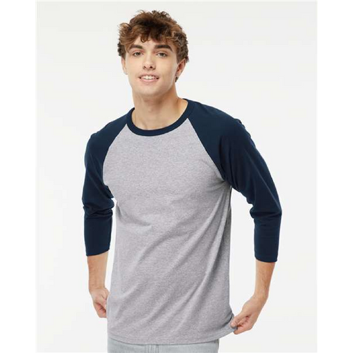 Raglan Three-Quarter Sleeve Baseball T-Shirt - 