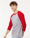 Raglan Three-Quarter Sleeve Baseball T-Shirt - 