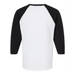 Rear view of the Raglan Three-Quarter Sleeve Baseball T-Shirt - 