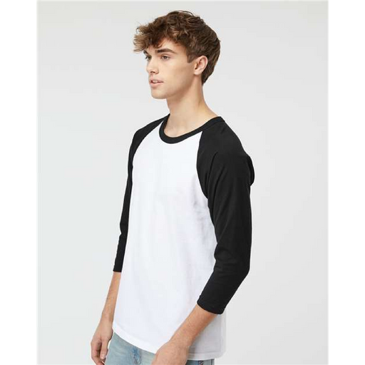 Raglan Three-Quarter Sleeve Baseball T-Shirt - 