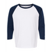 Front view of the Raglan Three-Quarter Sleeve Baseball T-Shirt - 