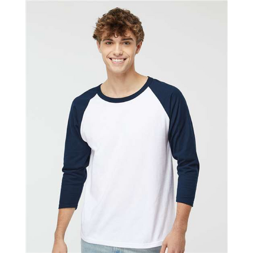 Raglan Three-Quarter Sleeve Baseball T-Shirt - 