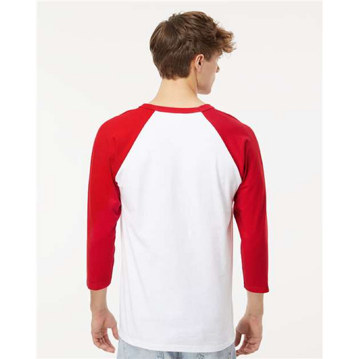 Raglan Three-Quarter Sleeve Baseball T-Shirt - 