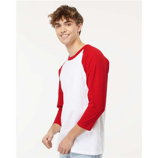 Raglan Three-Quarter Sleeve Baseball T-Shirt - 