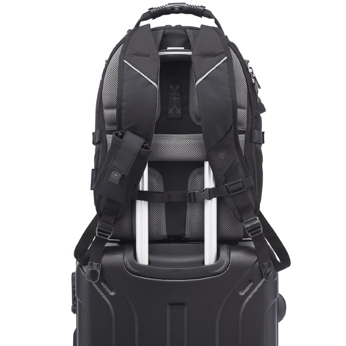 Back view of the Wenger Pro II Recycled 17" Computer Backpack