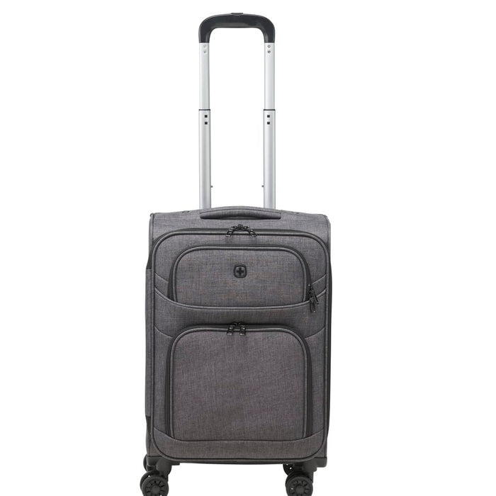 Front and Blank view of the Wenger RPET 21" Graphite Carry-On