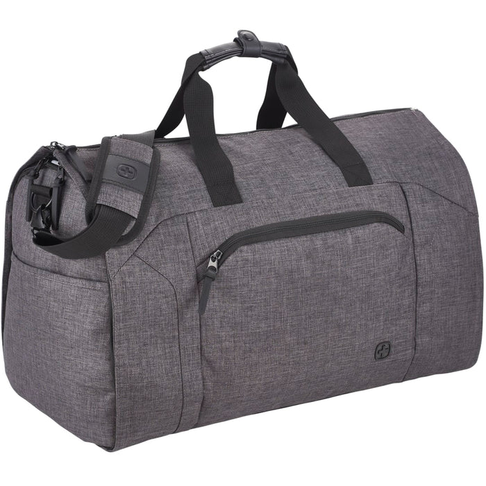 Angle-Right and Blank view of the Wenger Getaway 20" RPET Garment Duffel