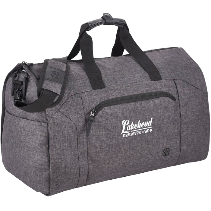 Angle-Right view of the Wenger Getaway 20" RPET Garment Duffel