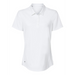 Front view of the Adidas Women's Ultimate Solid Polo - 