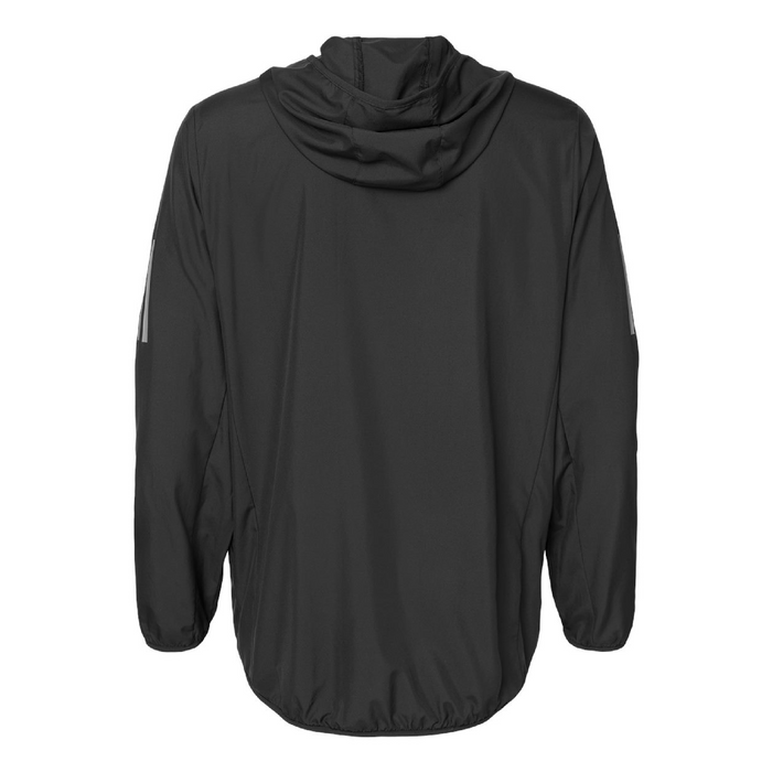 Rear view of the Adidas Hooded Full-Zip Windbreaker - 