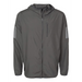 Front view of the Adidas Hooded Full-Zip Windbreaker - 