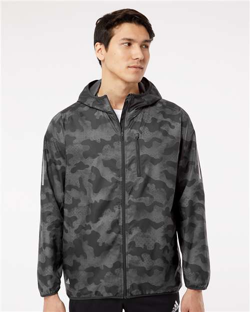 Adidas Hooded Full-Zip Windbreaker - 