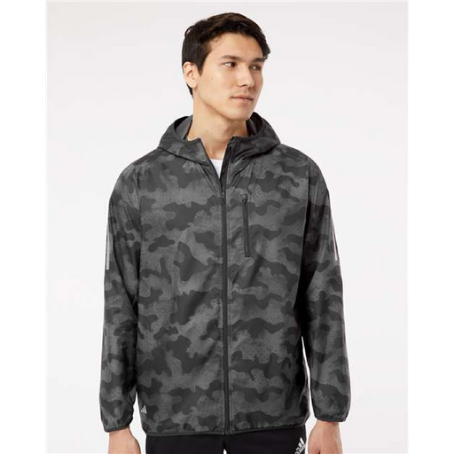 Adidas Hooded Full-Zip Windbreaker - 