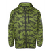Front view of the Adidas Hooded Full-Zip Windbreaker - 