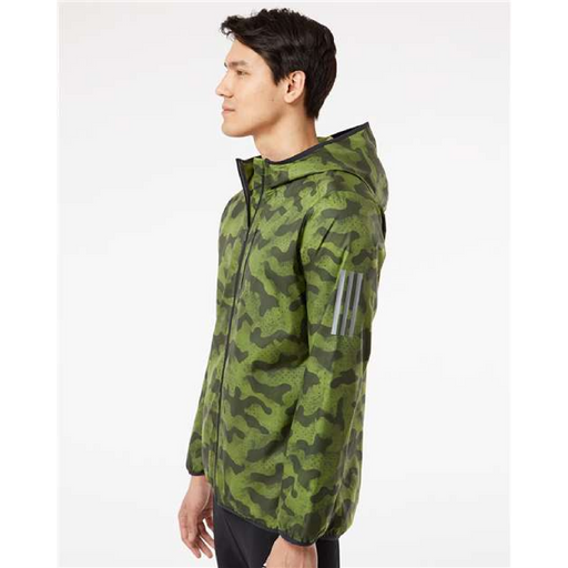 Adidas Hooded Full-Zip Windbreaker - 