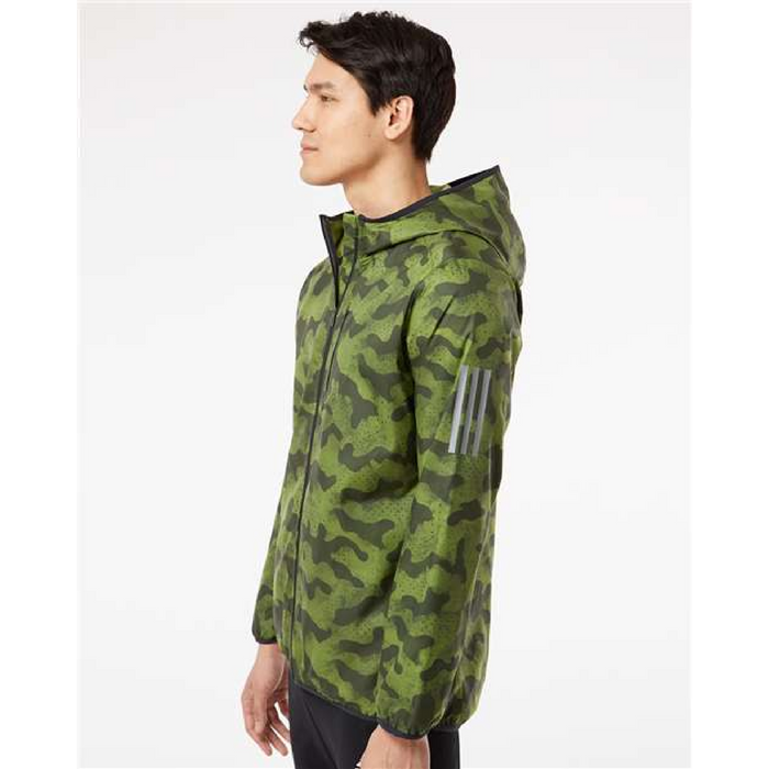 Adidas Hooded Full-Zip Windbreaker - 
