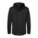 Rear view of the Adidas Textured Mixed Media Hooded Sweatshirt - 
