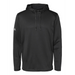 Front view of the Adidas Textured Mixed Media Hooded Sweatshirt - 