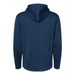Rear view of the Adidas Textured Mixed Media Hooded Sweatshirt - 