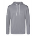 Front view of the Adidas Textured Mixed Media Hooded Sweatshirt - 