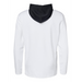 Rear view of the Adidas Textured Mixed Media Hooded Sweatshirt - 