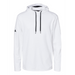 Front view of the Adidas Textured Mixed Media Hooded Sweatshirt - 