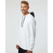 Adidas Textured Mixed Media Hooded Sweatshirt - 