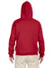 Rear view of the Jerzees Adult NuBlend® Fleece Pullover Hooded Sweatshirt