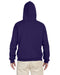 Rear view of the Jerzees Adult NuBlend® Fleece Pullover Hooded Sweatshirt