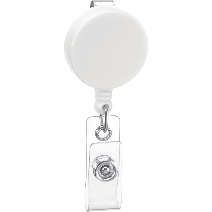 Front and Blank view of the Round Badge Holder