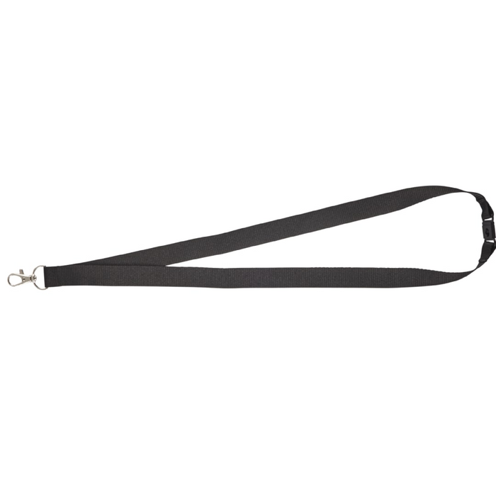 Front and Blank view of the Lanyard with Lobster Clip