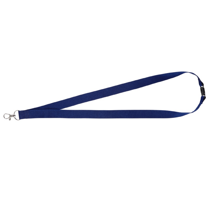 Front and Blank view of the Lanyard with Lobster Clip