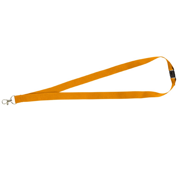 Front and Blank view of the Lanyard with Lobster Clip