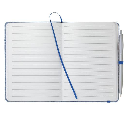 Front view of the 5" x 7" Recycled Cotton Bound Notebook