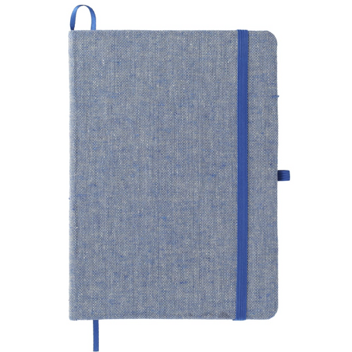 Front and Blank view of the 5" x 7" Recycled Cotton Bound Notebook