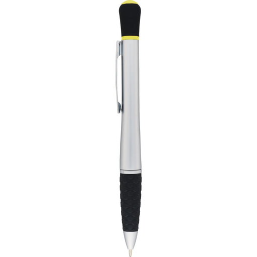 Front and Blank view of the Stellar Ballpoint Pen-Highlighter