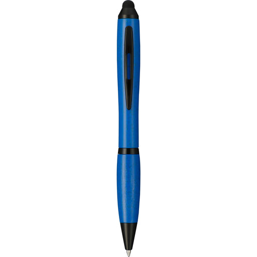 Front and Blank view of the Nash Wheat Straw Ballpoint Stylus Pen