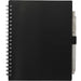 Front and Blank view of the 5.5” x 7” FSC Recycled Spiral Notebook w/ RPET Pe