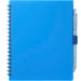 Front and Blank view of the 5.5” x 7” FSC Recycled Spiral Notebook w/ RPET Pe