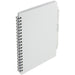 Angle-Right and Blank view of the 5.5” x 7” FSC Recycled Spiral Notebook w/ RPET Pe