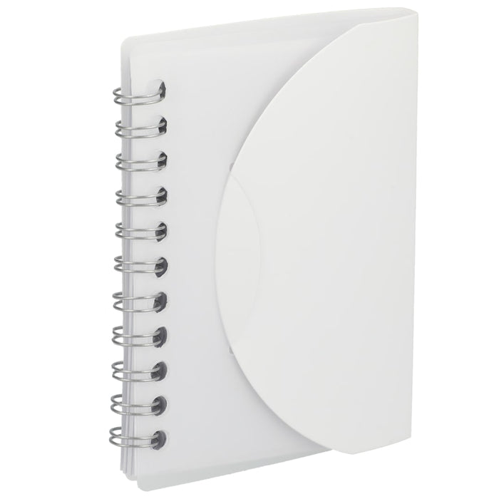 Angle-Right and Blank view of the 3.4” x 4.5” FSC® Recycled Post Spiral Notebook