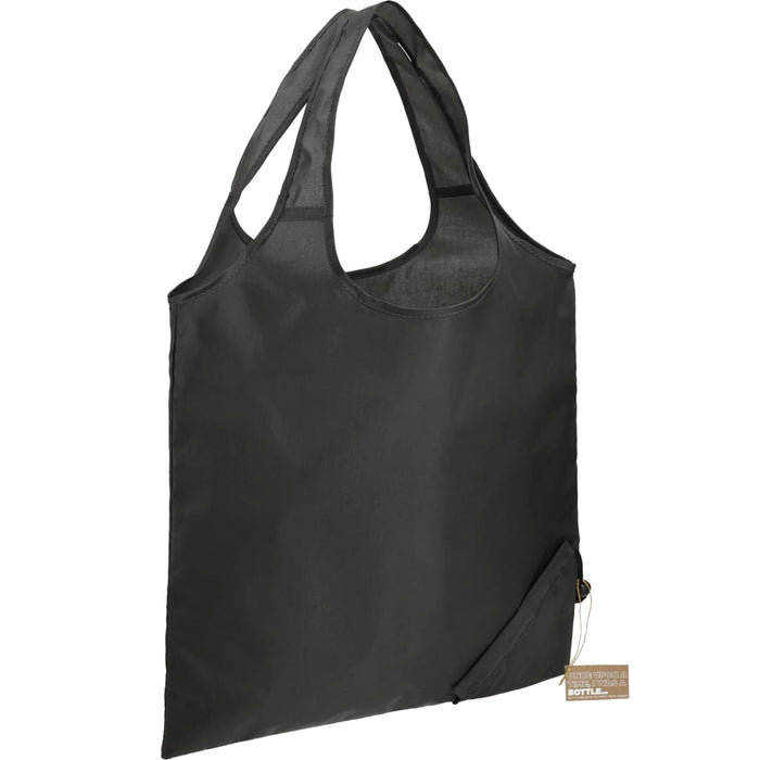 Angle-Right and Blank view of the Bungalow RPET Foldable Shopper Tote