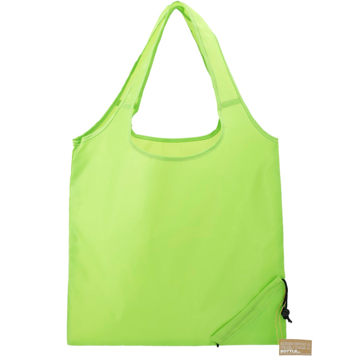 Front and Blank view of the Bungalow RPET Foldable Shopper Tote