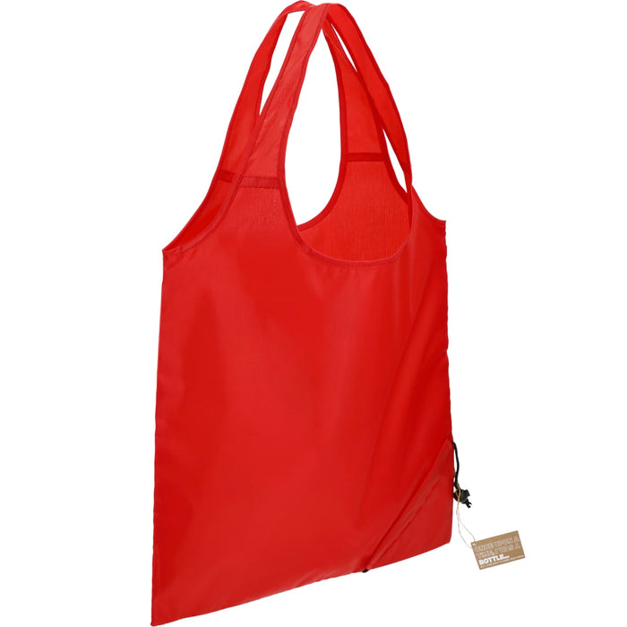 Angle-Right and Blank view of the Bungalow RPET Foldable Shopper Tote