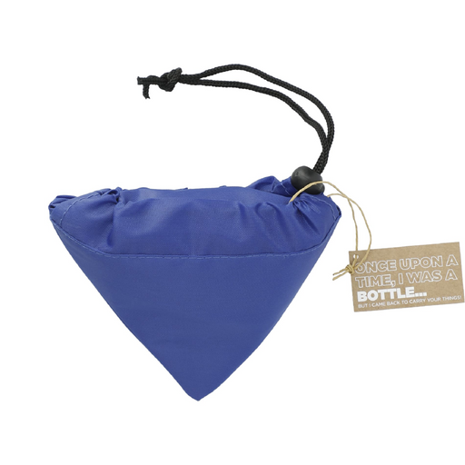 Front and Blank view of the Bungalow RPET Foldable Shopper Tote