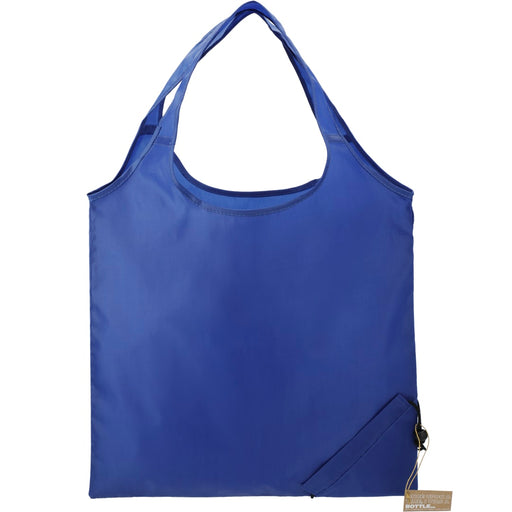 Front and Blank view of the Bungalow RPET Foldable Shopper Tote