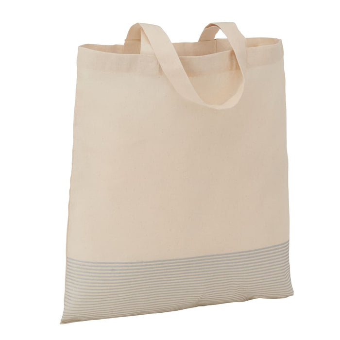 Angle-Right and Blank view of the Silver Line Cotton Convention Tote