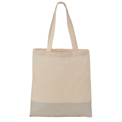Front and Blank view of the Silver Line Cotton Convention Tote