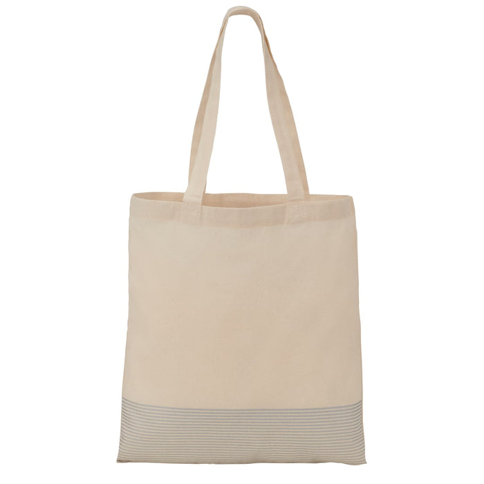 Front and Blank view of the Silver Line Cotton Convention Tote